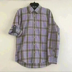 Tommy Hilfiger 100% cotton  buttons down shirt men's size  M Great Condition